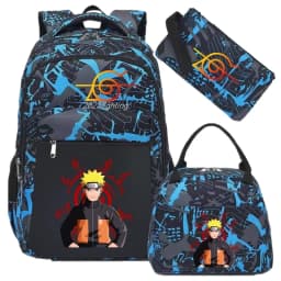Camouflage Uzumaki Naruto Uchiha Sasuke Backpack for Men Hiking Backpacks Reflective Outdoor Travel Bags Teens Laptop School Bag