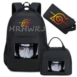 Camouflage Uzumaki Naruto Uchiha Sasuke Backpack for Men Hiking Backpacks Reflective Outdoor Travel Bags Teens Laptop School Bag