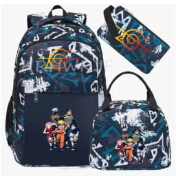 Camouflage Uzumaki Naruto Uchiha Sasuke Backpack for Men Hiking Backpacks Reflective Outdoor Travel Bags Teens Laptop School Bag