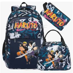 Camouflage Uzumaki Naruto Uchiha Sasuke Backpack for Men Hiking Backpacks Reflective Outdoor Travel Bags Teens Laptop School Bag