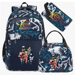 Camouflage Uzumaki Naruto Uchiha Sasuke Backpack for Men Hiking Backpacks Reflective Outdoor Travel Bags Teens Laptop School Bag