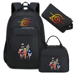 Camouflage Uzumaki Naruto Uchiha Sasuke Backpack for Men Hiking Backpacks Reflective Outdoor Travel Bags Teens Laptop School Bag