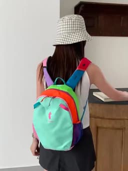 12L Children's Backpack Small Capacity Durable Fashionable Double Shoulder Bag with Alpaca Logo for School And Travel
