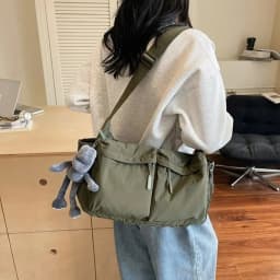Spring Summer New Canvas Bag for Women, High-End Light Luxury One Shoulder Crossbody Bag, Trendy Hot Sale Ladies Purse