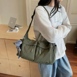 Spring Summer New Canvas Bag for Women, High-End Light Luxury One Shoulder Crossbody Bag, Trendy Hot Sale Ladies Purse