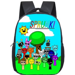 Incredibox Sprunki Backpack Toddler Cartoon Kindergarten Bags Mochila Boys Girls Sprunki School Bag Kids Orthopedic Bookbag Gift