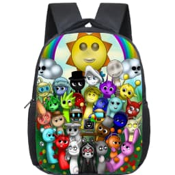 Incredibox Sprunki Backpack Toddler Cartoon Kindergarten Bags Mochila Boys Girls Sprunki School Bag Kids Orthopedic Bookbag Gift
