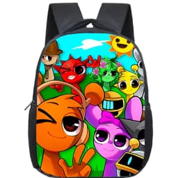 Incredibox Sprunki Backpack Toddler Cartoon Kindergarten Bags Mochila Boys Girls Sprunki School Bag Kids Orthopedic Bookbag Gift