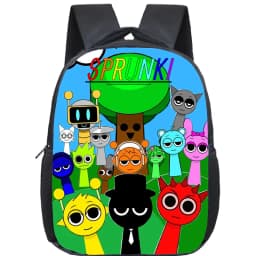 Incredibox Sprunki Backpack Toddler Cartoon Kindergarten Bags Mochila Boys Girls Sprunki School Bag Kids Orthopedic Bookbag Gift