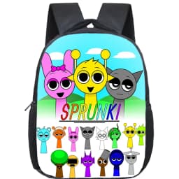 Incredibox Sprunki Backpack Toddler Cartoon Kindergarten Bags Mochila Boys Girls Sprunki School Bag Kids Orthopedic Bookbag Gift