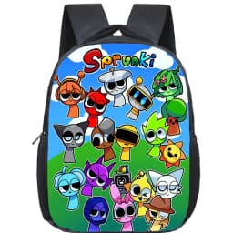 Incredibox Sprunki Backpack Toddler Cartoon Kindergarten Bags Mochila Boys Girls Sprunki School Bag Kids Orthopedic Bookbag Gift