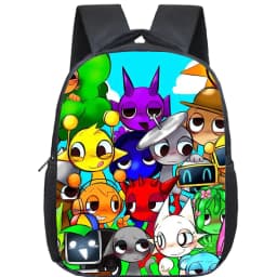 Incredibox Sprunki Backpack Toddler Cartoon Kindergarten Bags Mochila Boys Girls Sprunki School Bag Kids Orthopedic Bookbag Gift