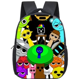 Incredibox Sprunki Backpack Toddler Cartoon Kindergarten Bags Mochila Boys Girls Sprunki School Bag Kids Orthopedic Bookbag Gift