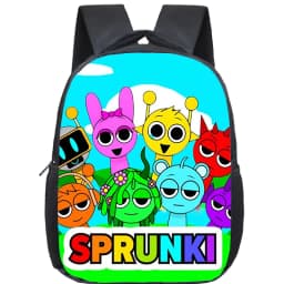 Incredibox Sprunki Backpack Toddler Cartoon Kindergarten Bags Mochila Boys Girls Sprunki School Bag Kids Orthopedic Bookbag Gift