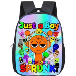 Incredibox Sprunki Backpack Toddler Cartoon Kindergarten Bags Mochila Boys Girls Sprunki School Bag Kids Orthopedic Bookbag Gift