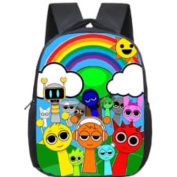 Incredibox Sprunki Backpack Toddler Cartoon Kindergarten Bags Mochila Boys Girls Sprunki School Bag Kids Orthopedic Bookbag Gift