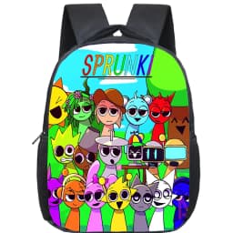 Incredibox Sprunki Backpack Toddler Cartoon Kindergarten Bags Mochila Boys Girls Sprunki School Bag Kids Orthopedic Bookbag Gift