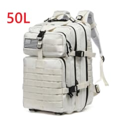 50L Durable Nylon Waterproof Tactical Backpack for Outdoor Hiking Fishing Hunting Camping Trekking Sports Travel Shoulder Bag