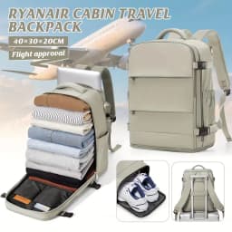 Women Men Hand Luggage Backpack Business College Laptop Travel Backpack Waterproof Carry on  Airplane Ryanair Backpack 40x30x20