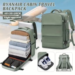 Women Men Hand Luggage Backpack Business College Laptop Travel Backpack Waterproof Carry on  Airplane Ryanair Backpack 40x30x20