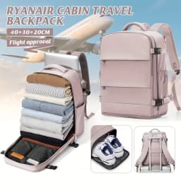 Women Men Hand Luggage Backpack Business College Laptop Travel Backpack Waterproof Carry on  Airplane Ryanair Backpack 40x30x20