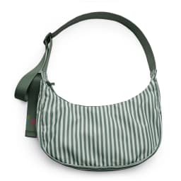 Nylon Medium Crescent Bag for Women Men,Crossbody Bag with Adjustable Strap&Dual Interior Zip Pocket Casual Daily Shoulder Bag