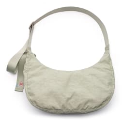 Nylon Medium Crescent Bag for Women Men,Crossbody Bag with Adjustable Strap&Dual Interior Zip Pocket Casual Daily Shoulder Bag