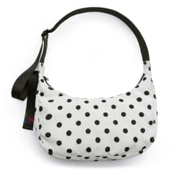 Nylon Medium Crescent Bag for Women Men,Crossbody Bag with Adjustable Strap&Dual Interior Zip Pocket Casual Daily Shoulder Bag