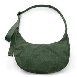Nylon Medium Crescent Bag for Women Men,Crossbody Bag with Adjustable Strap&Dual Interior Zip Pocket Casual Daily Shoulder Bag