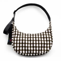 Nylon Medium Crescent Bag for Women Men,Crossbody Bag with Adjustable Strap&Dual Interior Zip Pocket Casual Daily Shoulder Bag