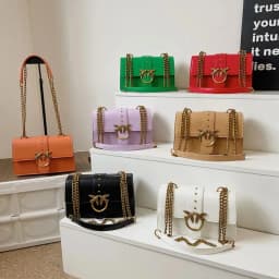 New Women Chain Crossbody Bag, European American Fashion Underarm Shoulder Bag, Vintage Metal Decor Small Square Purse for Daily