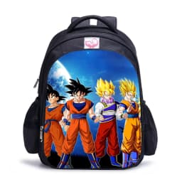 Dragon Ball Backpacks 16inch Anime Children's Schoolbag Black Primary Backpack For Kids Waterproof Double-Shoulder bag