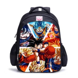Dragon Ball Backpacks 16inch Anime Children's Schoolbag Black Primary Backpack For Kids Waterproof Double-Shoulder bag