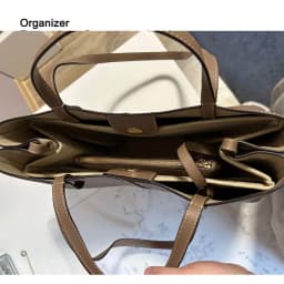 Slim Felt Purse Insert Organizer For Cyme Tote Mini Large Bag , Inner Bag Storage Liner Shaper