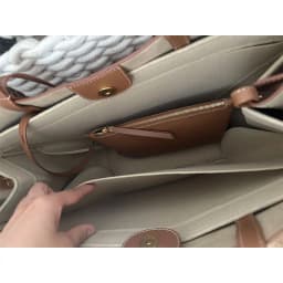 Slim Felt Purse Insert Organizer For Cyme Tote Mini Large Bag , Inner Bag Storage Liner Shaper