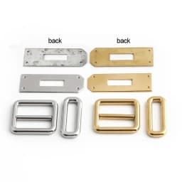 1-5Sets Gold,Silver Stainless Steel Rectangle Eyelets Hanger Clasp Locks For Women DIY Handbags Shoulder Purse Bags Accessories