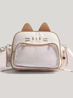 Y2K Millennium Spice Girl Large-Capacity Cat Pain Bag, Five-Color Versatile 2025 New Bar Grain Versatile Single Shoulder Diagona