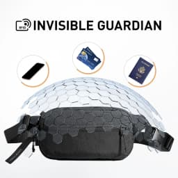 Mark Ryden Men's RFID Blocking Fanny Pack, Anti-theft Sling Bag, Lightweight Waist Pack for Travel, Hiking, Work