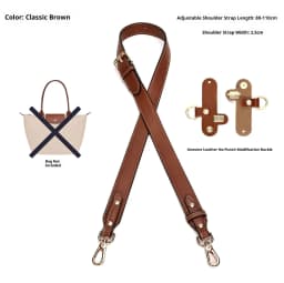 Leather Bag Shoulder Strap for Longchamp Pouch Short Handle MOCHA Small Bag Modification Without Punching Strap Bag Accessories