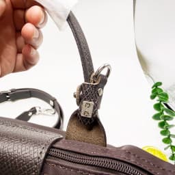 Leather Bag Shoulder Strap for Longchamp Pouch Short Handle MOCHA Small Bag Modification Without Punching Strap Bag Accessories