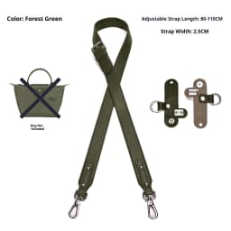 Leather Bag Shoulder Strap for Longchamp Pouch Short Handle MOCHA Small Bag Modification Without Punching Strap Bag Accessories