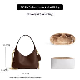Bag Organizer Insert For Brooklyn 28 34 39 Lightweight Bag Insert Storage Waterproof Paper Bag Support Accessories