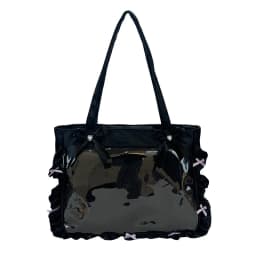 Japan Style Anime Messenger Bag Large Capacity Preppy Style Shoulder Bag with Bow Ribbon Women Handbag