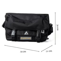 Men Messenger Bag Street Trendy Tactical Shoulder Waterproof Bags Hip Hop Streetwear Bag Oxford Bag