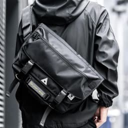 Men Messenger Bag Street Trendy Tactical Shoulder Waterproof Bags Hip Hop Streetwear Bag Oxford Bag