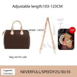 Shoulder Strap For Lv Speedy25 Diane Bag Vegetable Tanned Leather Strap Slung Bag High-end Bag Strap Bag Belt Bag Accessories