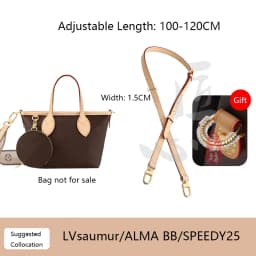 Shoulder Strap For Lv Speedy25 Diane Bag Vegetable Tanned Leather Strap Slung Bag High-end Bag Strap Bag Belt Bag Accessories