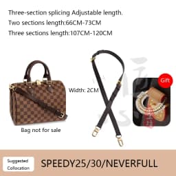 Shoulder Strap For Lv Speedy25 Diane Bag Vegetable Tanned Leather Strap Slung Bag High-end Bag Strap Bag Belt Bag Accessories