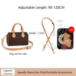 Shoulder Strap For Lv Speedy25 Diane Bag Vegetable Tanned Leather Strap Slung Bag High-end Bag Strap Bag Belt Bag Accessories
