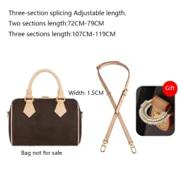 Shoulder Strap For Lv Speedy25 Diane Bag Vegetable Tanned Leather Strap Slung Bag High-end Bag Strap Bag Belt Bag Accessories